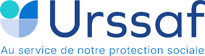 Logo de l'Urssaf, organisme qui recouvre les cotisations des micro-entrepreneurs et des artistes-auteurs.